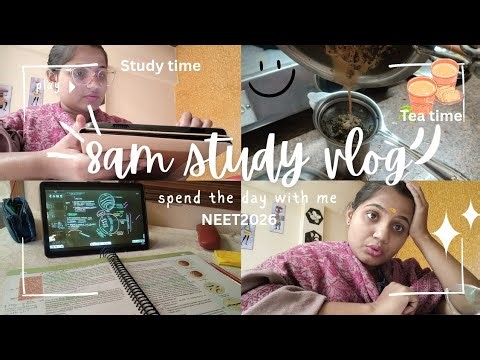 8 AM Study Routine That Changed My Day ✨ | Morning Vlog🌅 #studywithme #studyvlog #morningroutine