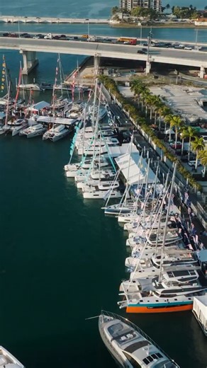 Falling in love with Miami 🌅 #miamiboatshow #dbmibs #dbmibs2026 #sailorscove #goldenhour | Miami International Boat Show