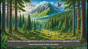 Auto agglutination in biology