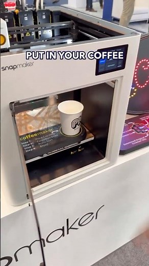 Snapmaker U1 can make coffee?! #RapidTCT #snapmakeru1 #3dprinter #3dprinting #coffee #diy #drink