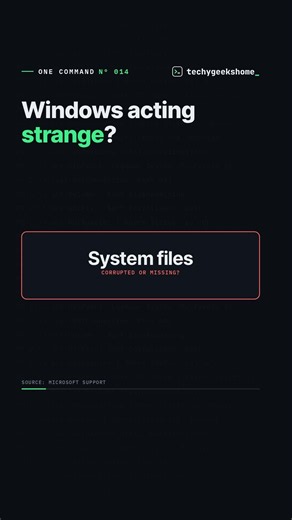Repair Windows System Files: DISM RestoreHealth Then sfc /scannow