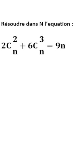 All For Math on Instagram: "Résolution d’une équation avec combinaisons et factorielles | Mathématiques discrètes Dans cette vidéo, nous résolvons une équation faisant intervenir des combinaisons, la notation factorielle et des simplifications algébriques. L’exercice montre comment réécrire les combinaisons à l’aide des formules factorielles, simplifier les expressions, factoriser des polynômes et résoudre des équations dans l’ensemble des nombres naturels. Ce tutoriel est idéal pour les élèves 