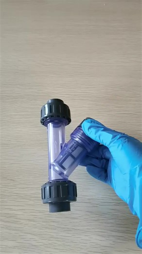 Transparent Y Type PVC Pre Filter Manual Power Household Tap Water Pipe Strainer Dn15 API 598 Certified