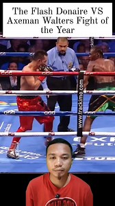 3.3K reactions · 29 shares | The Flash Donaire VS Axeman Walters Fight of the Year #boxing #boxingnews #boxingfans #boxingknockouts #combatsports #highlights #followers #everyone #commenters #fbfriendsfollowersviewers #ccto | Ariel Acruz Pudalan | Facebook