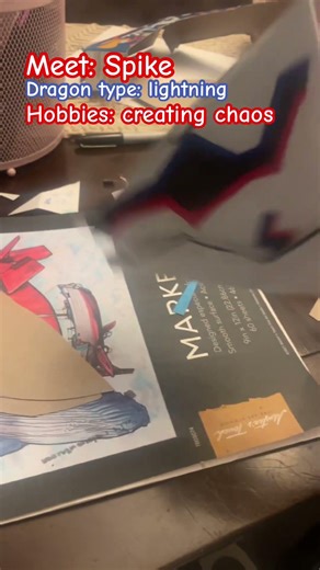 Spike! #homemadepapercraft #dragon #genshinimpact