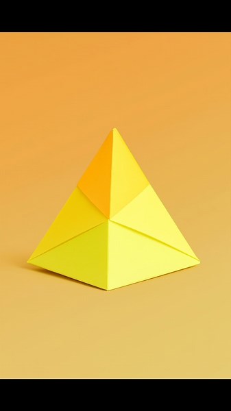 ✨ Easy Paper Pyramid Craft | 3D Origami Pyramid Tutorial