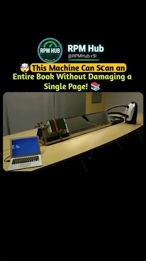 🤯 This Automatic Book Scanner Digitizes Entire Books Without Damaging a Single Page! 📚⚡