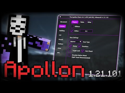 The *MOST OP* MCPE Hack Client | Apollon 1.21.101 Update