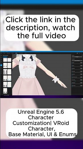 Unreal Engine Tutorial | PART 1|Character Customization|Importing VRoid Character with Outfits in UE