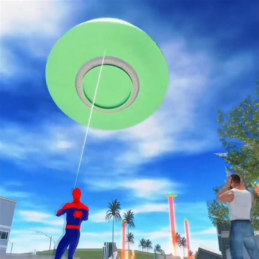 😱 ALIEN INVASION! Spiderman Dies Saving City From UFO 💥 | Spiderman vs Alien Ship – #ibd3d #shorts