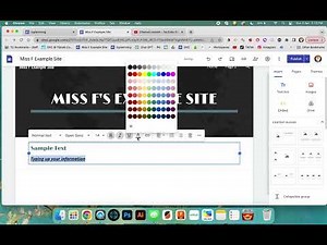 Google Sites - Text