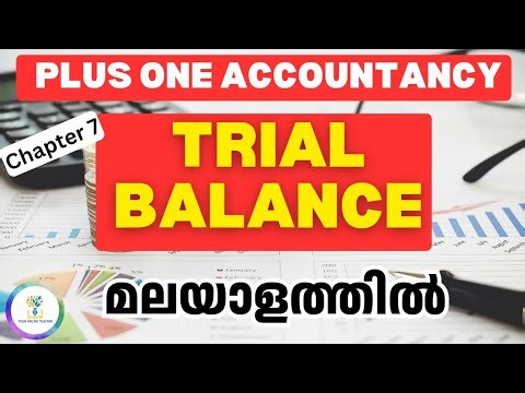 ✅Plus One Accountancy|Trial Balance Preparation | in Malayalam | Class 11 Commerce