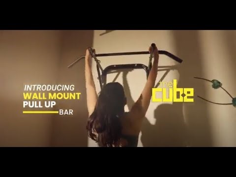 The Cube Club Wall Mounted Pull Up Bar | Bars for Home Workout | For Fitness & Strength Training