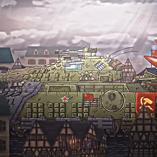 Soviet Ratte Edit #gerand @Gerand #cartoonabouttanks #history #edit #foryou