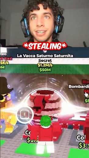 Stealing a Secret Brainrot Worth 1.2 Million a Second Ft ‪@Objectiscrazy‬ #roblox #stealabrainrot