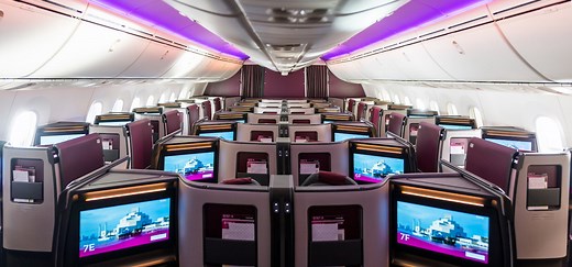 Qatar Airways' Boeing 787-9 Routes (New Business Class)