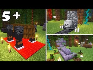5 Minecraft GRAVE Build Hacks - Jumpscare Grave / Opened Coffin | minecraft Coffin Tutorial 🕹️