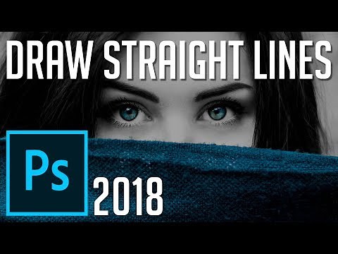 How to Draw Straight and Use Guide Lines | Photoshop CC 2018 Tutorial
