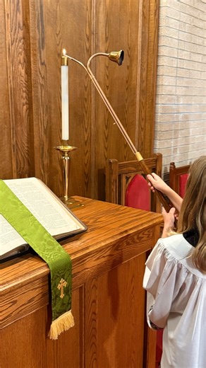Each year, we host Acolyte Training for our 3rd–6th graders who are interested in serving during worship. While we learn about the process and procedures, we also talk about the deeper meaning behind it — the importance of Jesus’ light shining in the sanctuary. At the end of worship, our acolytes discover that they aren’t just snuffing out candles — they’re carrying the light of Christ out into the world. ✨ “I am the light of the world. Whoever follows me will never walk in darkness, but will ha