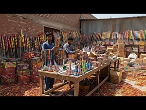 Inside Firework Factory – Making of Colorful Fountain Fireworks