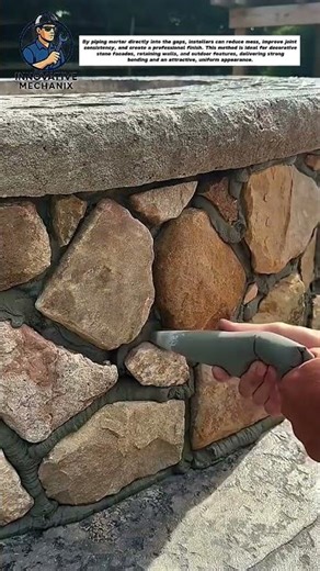 Perfect Stone Masonry Joints with a Grout Bag | Clean & Professional Finish