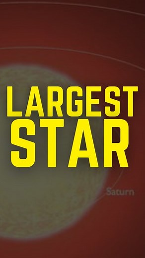 The largest known star UY Scuti. A red Hypergiant is 1,700 times...