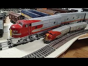 Santa Fe Super Chief Train EMD F3 diesels & passenger cars electric Standard Gauge DeHanes 1986-92