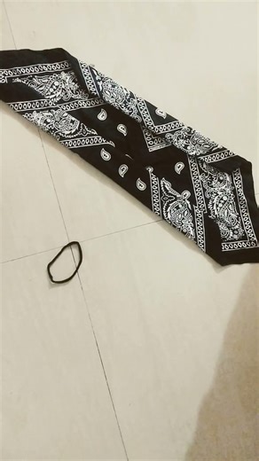 easy tutorial to tie a 💫✨bandana bow 💫✨#bandanabow #artbyzainab #bandana