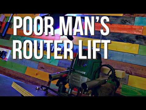 Rockler doesn’t want you to see this DIY router lift table for under $10