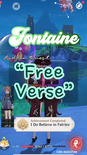 Genshin Impact Fontaine Hidden Quest 'Free Verse' Guide