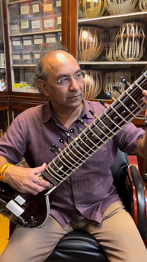 3.8K views · 753 reactions | Travel sitar with custom inlay decoration and bone work designed by Ajay Rikhiram. TOP FEATURES -Pure acoustic tone -No pickup -Chromatic frets (customised) -Easy to travel -Well seasoned wood -Large room sound Order now at www.rikhiram.com #rikhiram #ajayrikhiram #travelsitar #sitar #luthier #indianclassical | Rikhi Ram Musical Instrument Mfg.Co. | Facebook