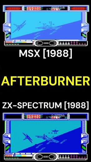 Afterburner Ports Compared – ZX Spectrum vs MSX (Which Did It Better?) #retrogaming #sega #retro