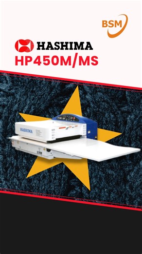 Balaji Sewing Machine Pvt Ltd on Instagram: "🚀 Introducing the Hashima HP-450M/MS — Compact Fusing Press Machine. Designed as a compact press fusing machine, the HP-450M/MS delivers reliable performance with space-saving efficiency—ideal for modern garment production floors. Hashima -450ms ✅ Upper belt warping prevention system — ensures stable and accurate belt alignment ✅ Rotary strip-off device (MS) — smooth fabric release for consistent output ✅ Max temperature up to 195°C — strong, uniform