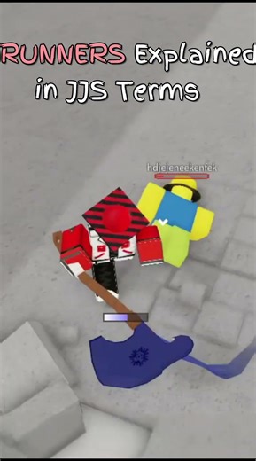 RUNNERS BUT EXPLAINED IN JJS TERMS #gojo #roblox #jjk #jjs #yuji #jujutsushenanigans #justyami