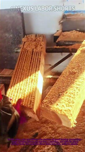 Wood Lumber Processing: Turning Logs into Functional Planks #shorts