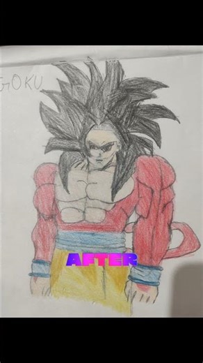 Goku ssj4 drawing