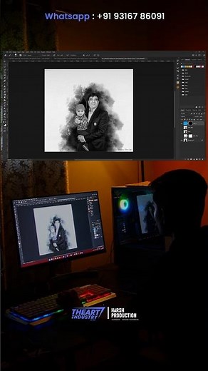Added father and grand son photo merge | How to add father in Photo | Family Photo Editing