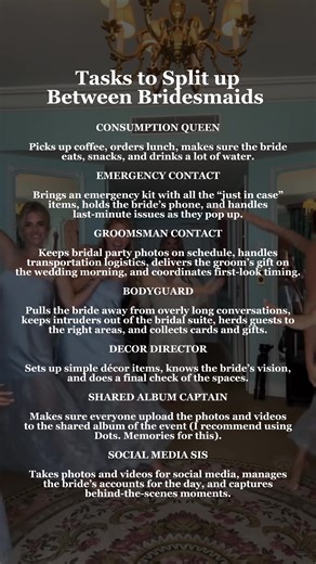 Every US bride needs #bridesmaids who know their roles, and breaking down the essential #bridesmaidstasks is one of the best modern wedding ideas for smoother wedding planning. From helping with organization to supporting the bride on the #weddingday, clear bridesmaids tasks make everything easier. If you’re searching for wedding tips, trending wedding ideas, or planning like a detail-oriented US bride, save this checklist of bridesmaids responsibilities for your big day. 💍✨#bridesmaidstasks_bl