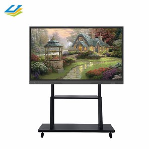 [Hot Item] 65 ~100 Inch 4K Android Windows Dual System Interactive Whiteboard with Camera Microphone