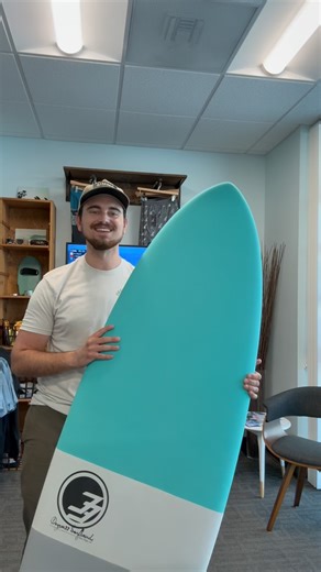 Awesome hybrid epoxy soft retro fish at our shop ready for pickup! Click the link to order online. #epoxysoft #aboardforeverysurfer #surfboard | Degree 33 Surfboards | Facebook