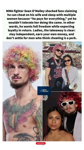 Sean O’Malley Says He Can Cheat Because “I Pay For Everything” 😳#ytshorts #fyp #fypage