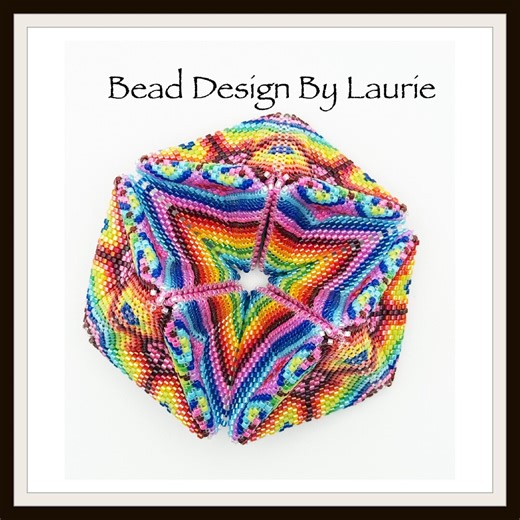 Beaded Crazy Colors Kaleidocycle Peyote Stitched Digital Pattern - Etsy