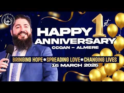 1 YEAR ANNIVERSARY AT CHRISTIAN CHURCH OF ALL NATIONS ALMERE!