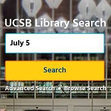 UCSB Library has a brand new discovery tool that can help you find books, as well as other types of materials including: Scholarly and Peer-Reviewed Articles, Journals, Dissertations, Media (Music, Films, Video), Government Documents, Newspaper Articles, Reviews, and Course Reserves. With this single search box, you can discover a variety of different sources with the click of a button! Then filter your results to your research needs. | UCSB Library