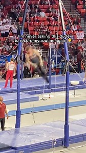 2.8M views · 4.2K reactions | smh ruined the whole video 臘‍♂️ #gymnast #gymnastics #gym #fail #fails #celebration #stick #hooray #sports #ncaa #olympics | Ian Gunther | Facebook