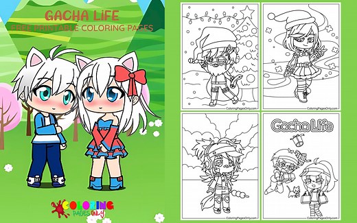 Más de 110 páginas para colorear de Gacha Life: PDF imprimible gratis y para colorear online