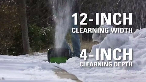 Greenworks 8 Amp 12 inch Electric Snow Shovel