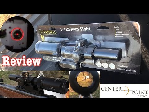 Review CenterPoint 1-4 x 20 Riflescope Complete Review Field test shooting targets zoom scope view