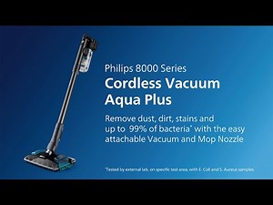 How to switch nozzle Philips Cordless Vacuum Cleaner Aqua Plus XC8057