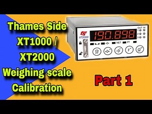 Thames side xt2000 / XT1000 weighing scale calibration & Parameters setting ‪@Praful_electricalwala‬ Part1
